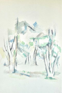 Vintage Cézanne, Trees, Cézanne: Ten Water Colors (after)