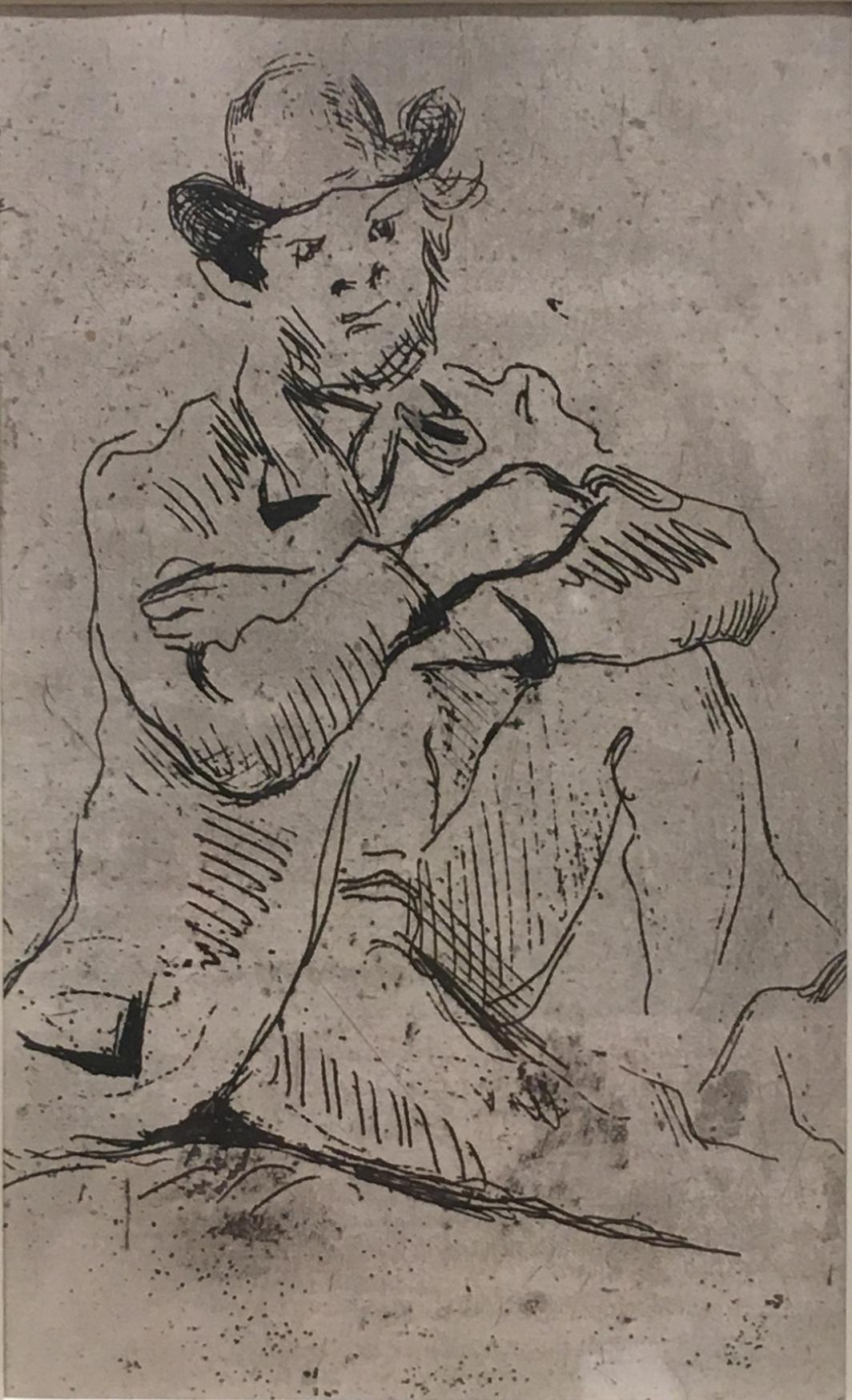 Paul Cézanne Figurative Print - Guillaumin au pendu
