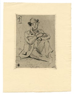 "Guillaumin au Pendu" original etching