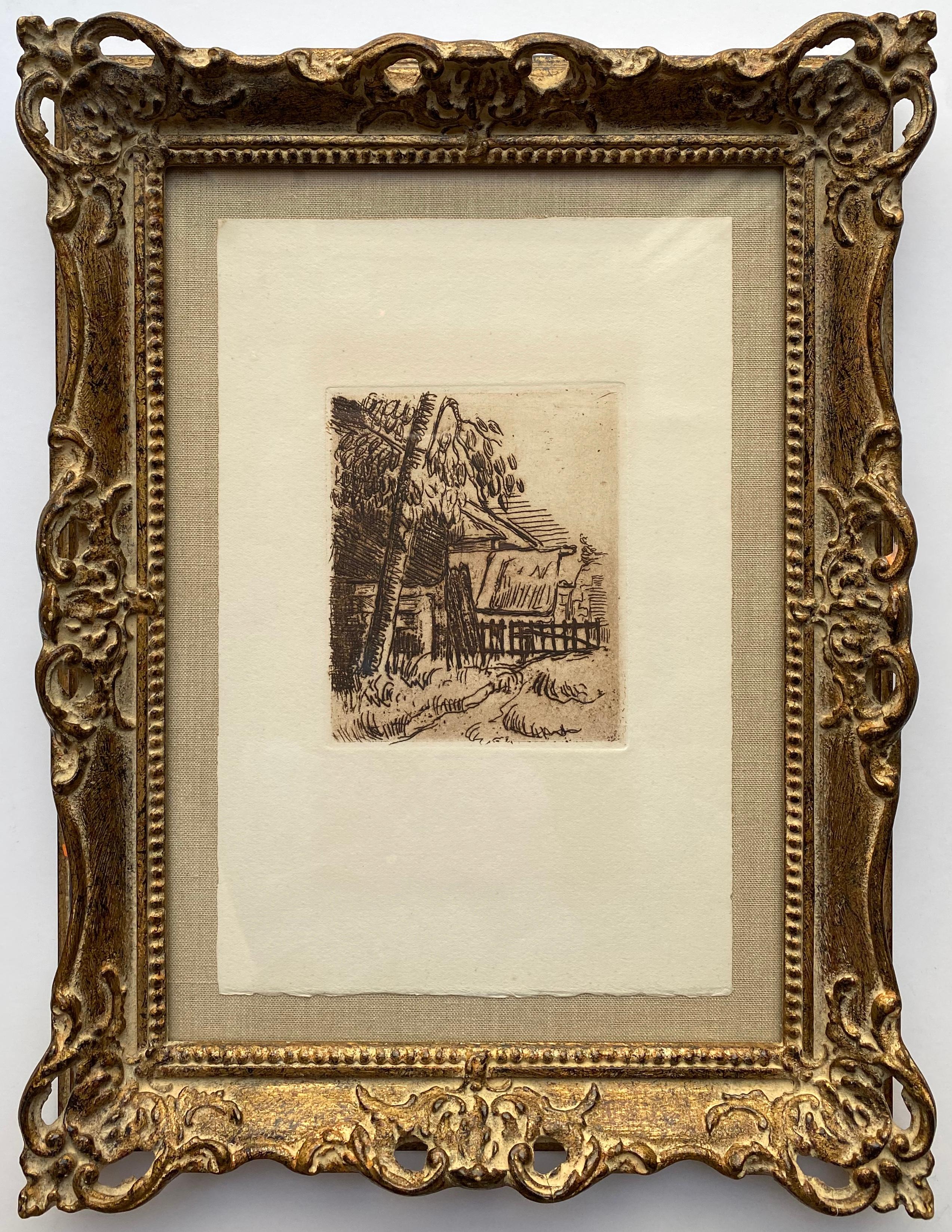 “Paysage a Auvers” - Print by Paul Cézanne