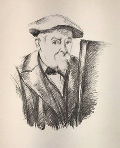 Portrait de Cézanne par lui-meme (Autoportrait) - Lithographie originale - 1898