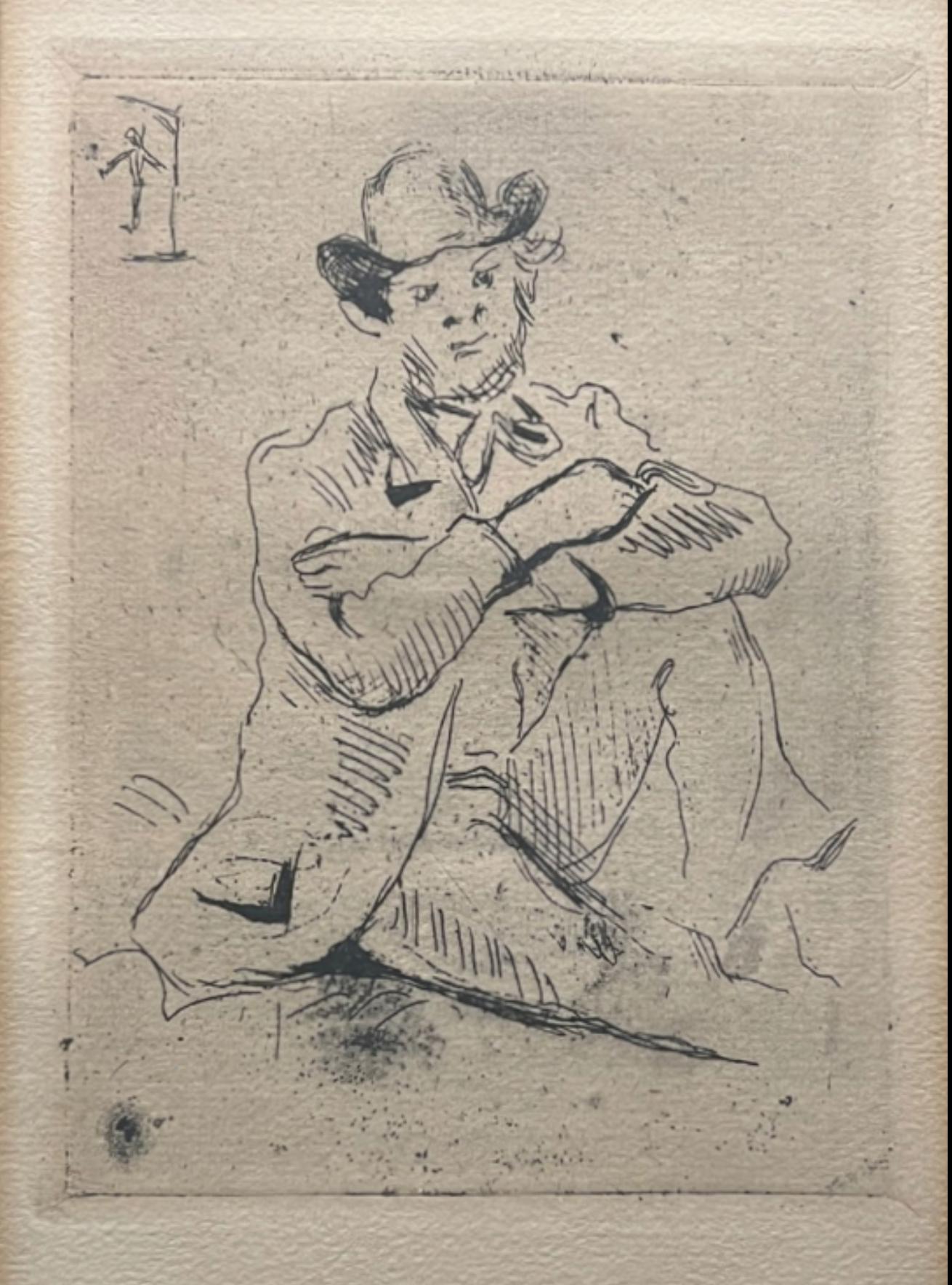 « Portrait du Peintre A. Guillaumin au Pendu ».