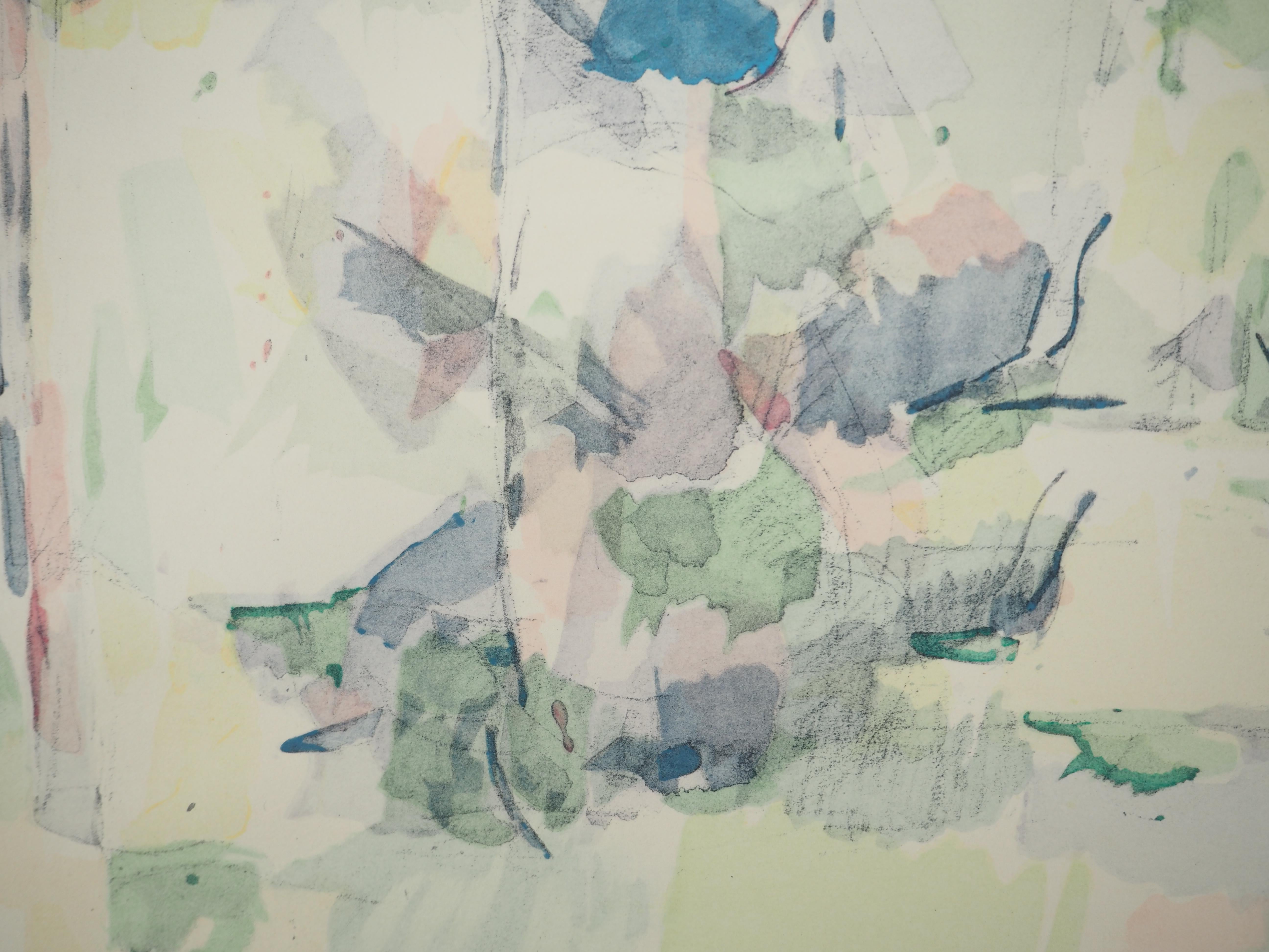 Provenza, En el bosque - Litografía, 1971 - Print Moderno de Paul Cézanne