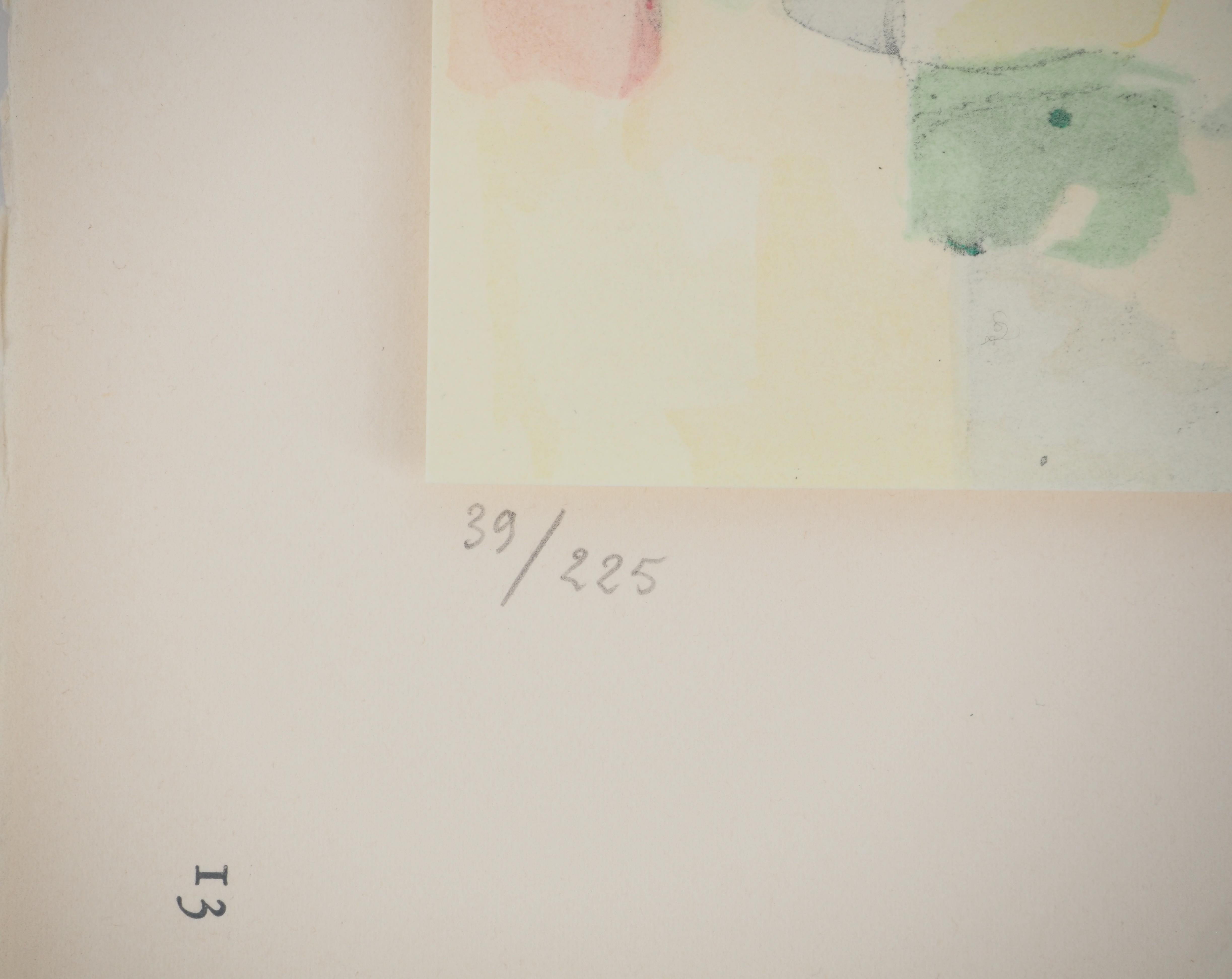 Provenza, En el bosque - Litografía, 1971 en venta 1
