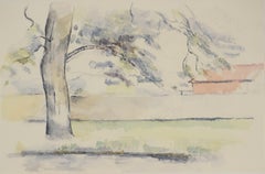 Small French Garden - Lithograph, 1971
