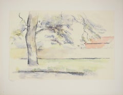 Small French Garden - Lithograph, 1971