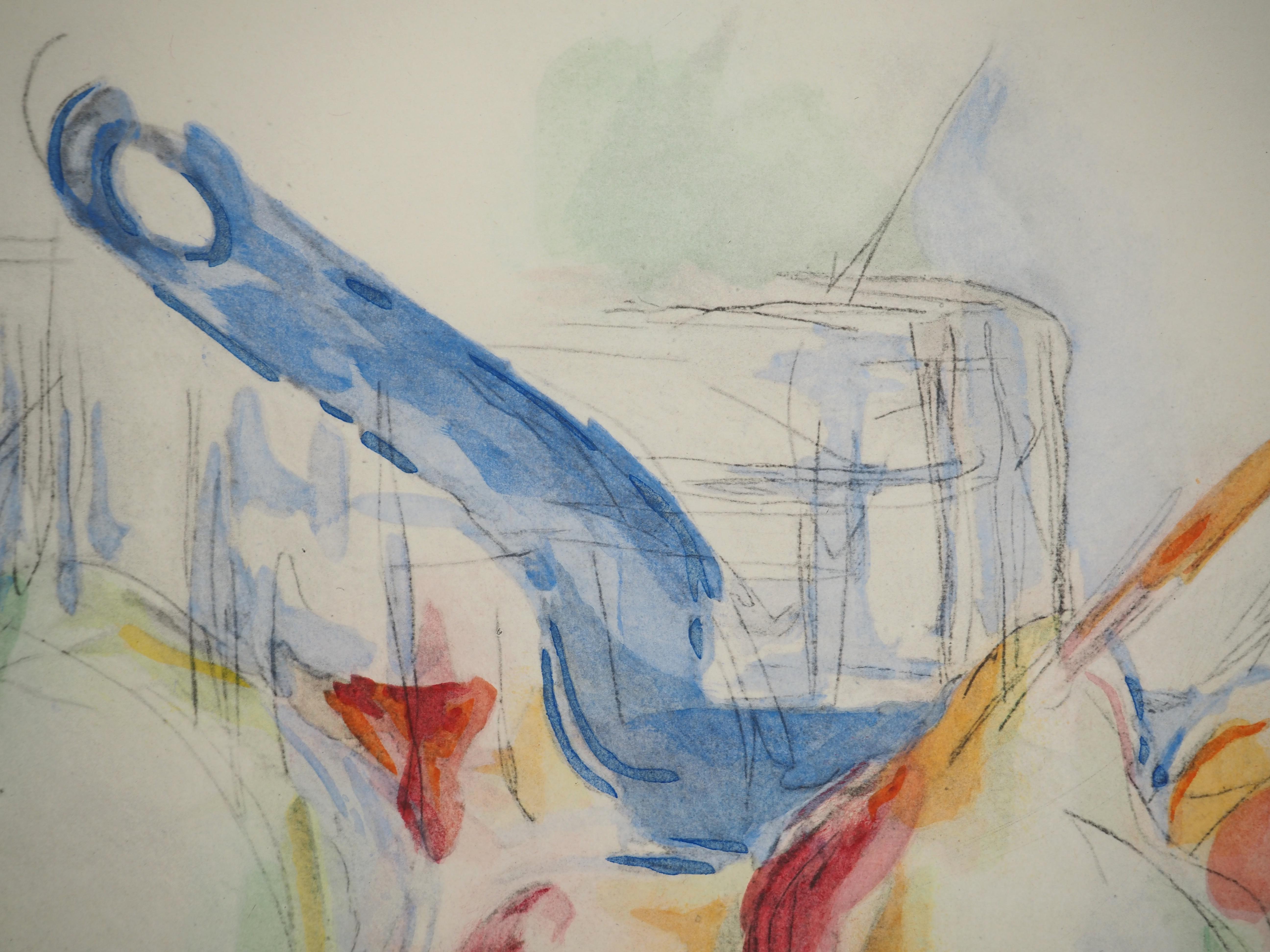 Paul Cezanne
The green jug, 1971

Lithograph and stencil (Jacomet workshop)
Unsigned
Numbered / 225
On paper applied on Arches vellum 41.5 x 53.5 cm (c. 16.5 x 21 in)

INFORMATION : This lithograph is part of the portfolio 