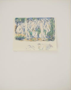 The Bathers in Provence - Lithograph, 1971