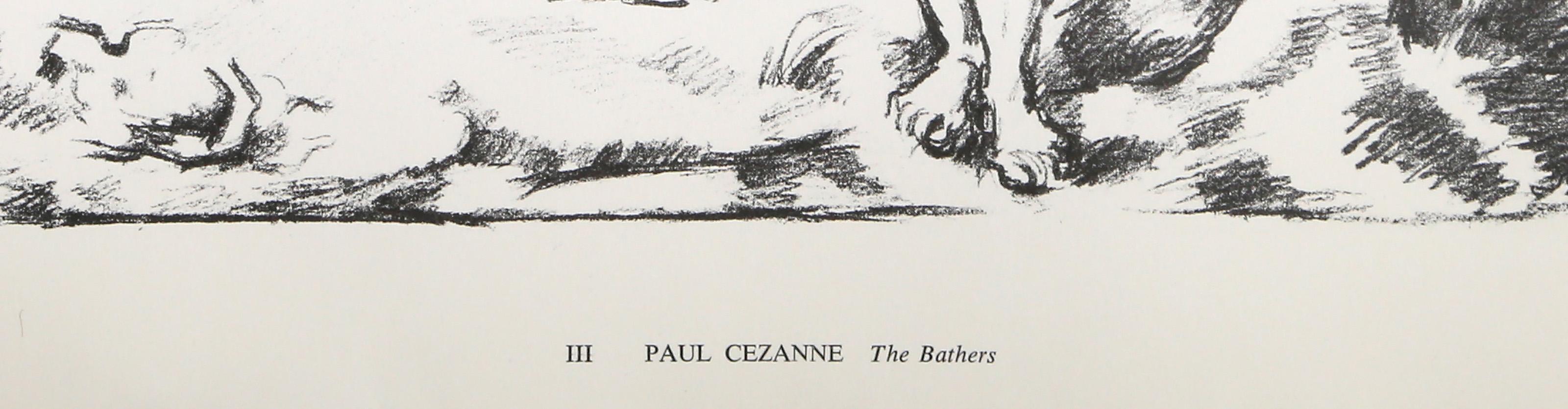 Les baigneuses, collotype moderne d'après Paul Cézanne en vente 1