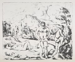 Die Badenden, Moderne Lichtdrucktechnik nach Paul Cézanne