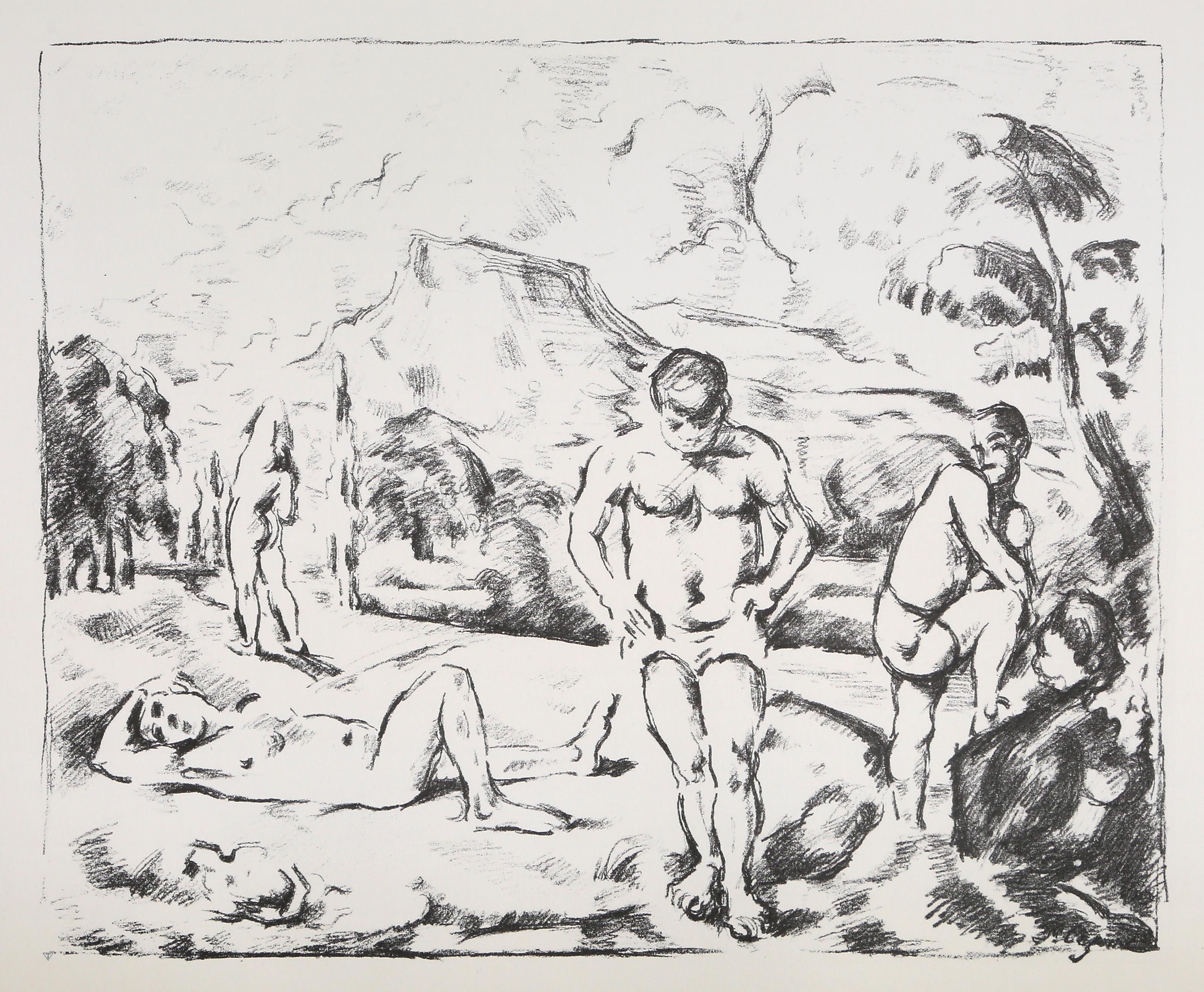 The Bathers, Modern Collotype after Paul Cézanne