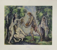 Two Piece Bundle - "Vase of Flowers" and "Urteil Des Paris" by Paul Cézanne