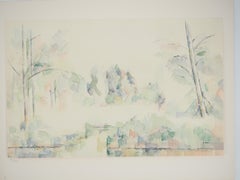 View from de lake - Lithograph, 1971