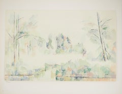 Vintage View from de lake - Lithograph, 1971