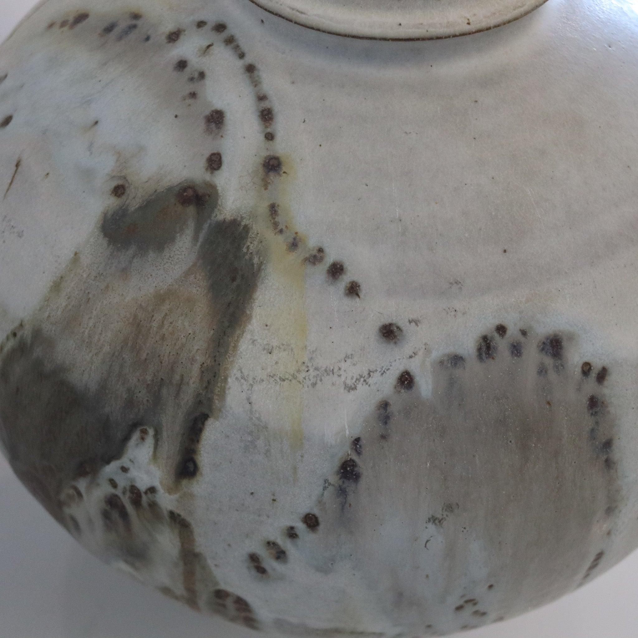 Enameled PAUL CHALEFF 1986 Art Pottery Dragon Kiln Fired Oversized Decorative Vase For Sale