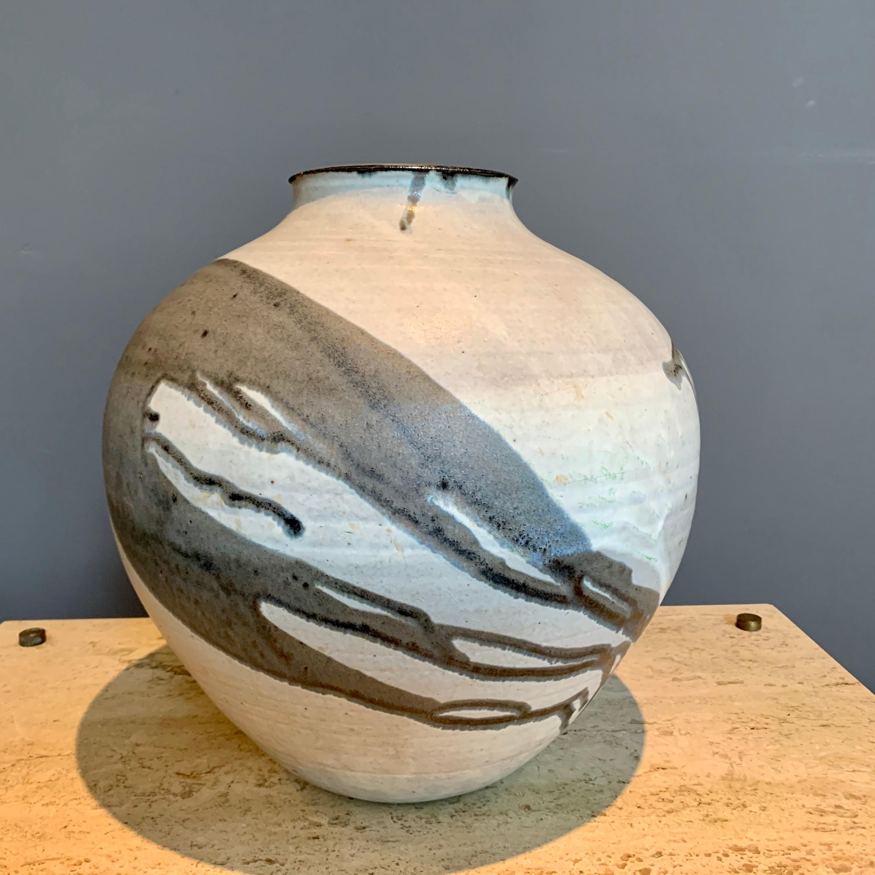 Paul Chaleff Drip Glazed Large Vase 9