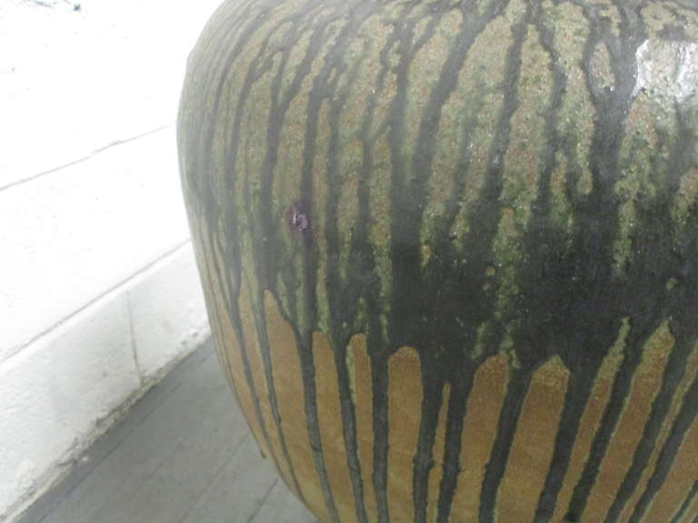 American Paul Chaleff Large-Scale Stoneware Planter For Sale