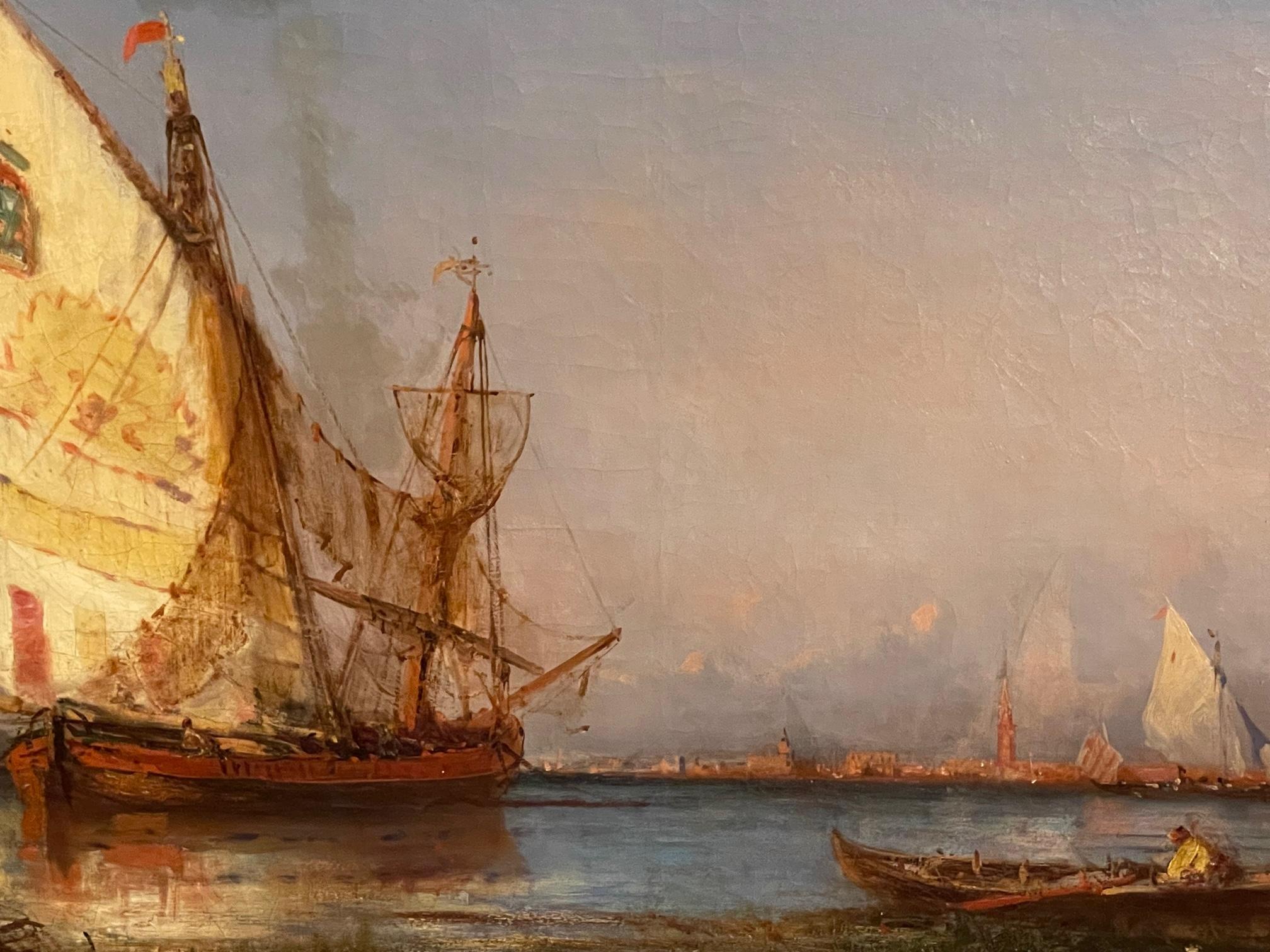 Venetian Coast - Impressionist Painting by Paul Charles Emmanuel Gallard-Lepinay