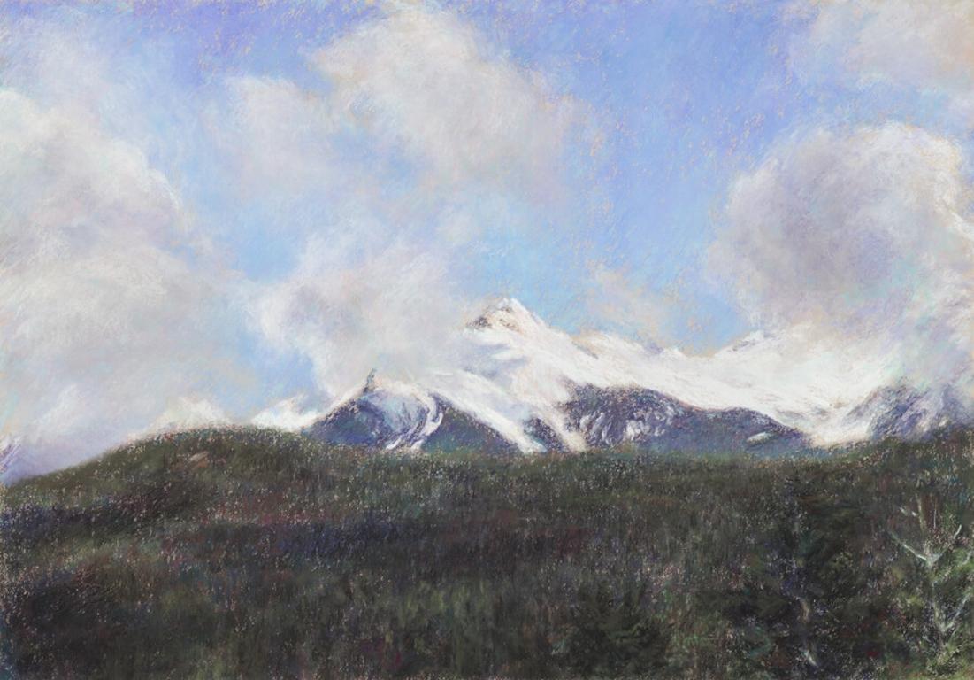 Paul Chizik Landscape Painting - Vapour and Clouds, Changing Light, Mount Alpha