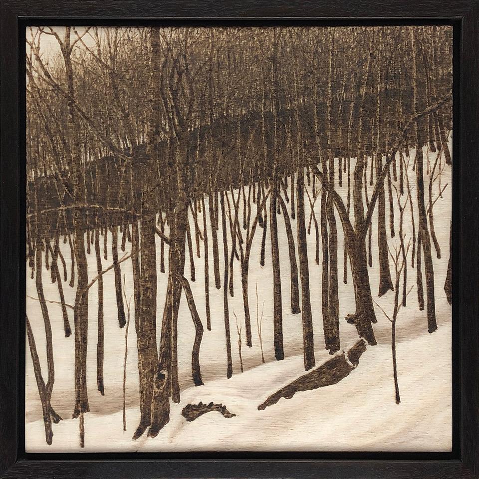 Paul Chojnowski Landscape Painting - Fading Light Winter 