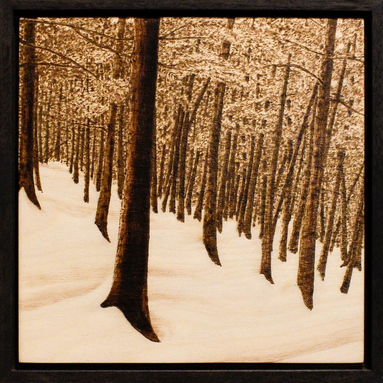 Paul Chojnowski Snow On The Mountainside Contemporary Landscape