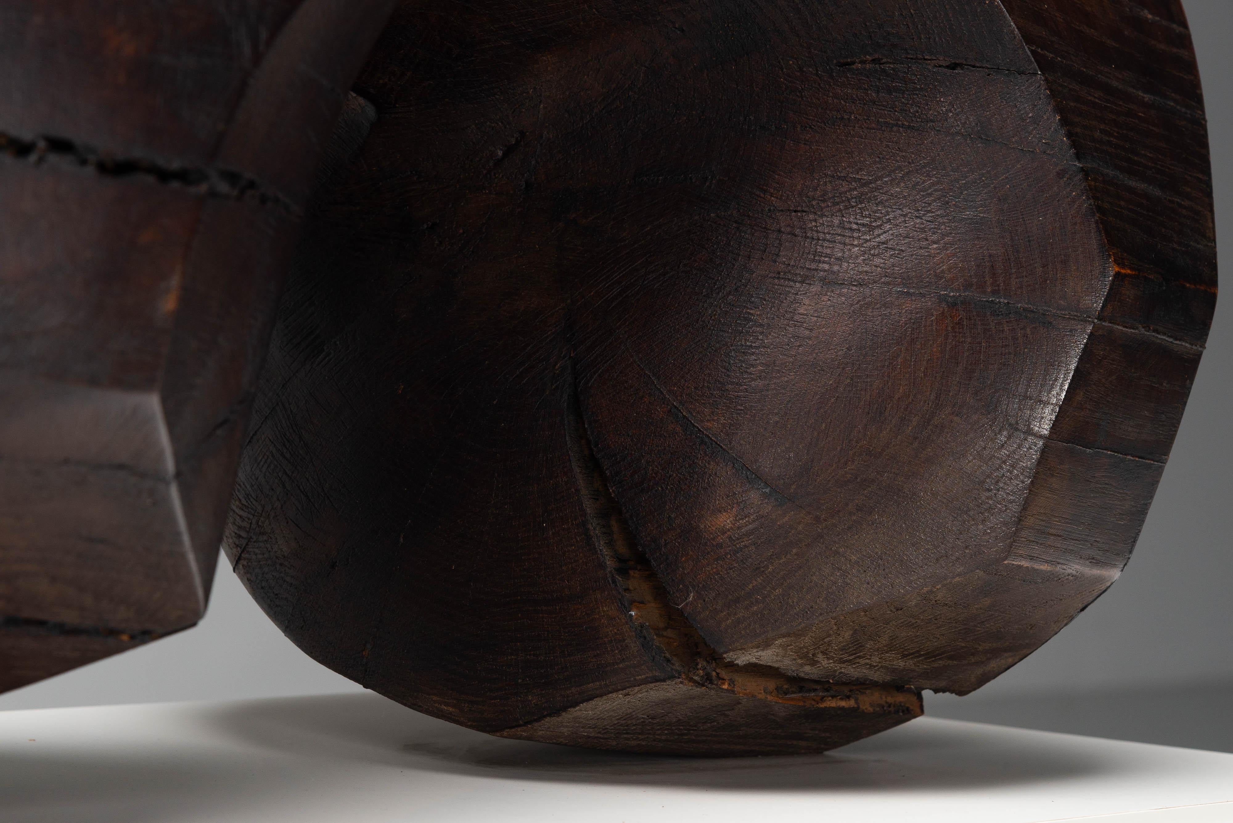 Paul Cleempoel scultura astratta Oak Belgio 1975 in vendita 7