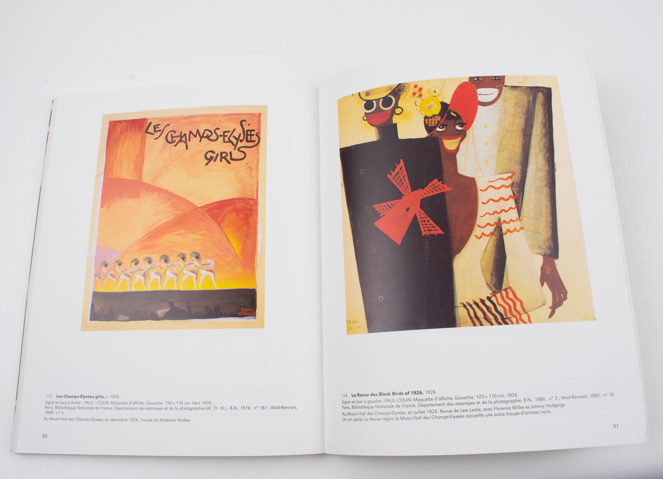 Late 20th Century Paul Colin and The Music Show, French Book by Musée des Beaux-Arts Nancy, 1994 For Sale