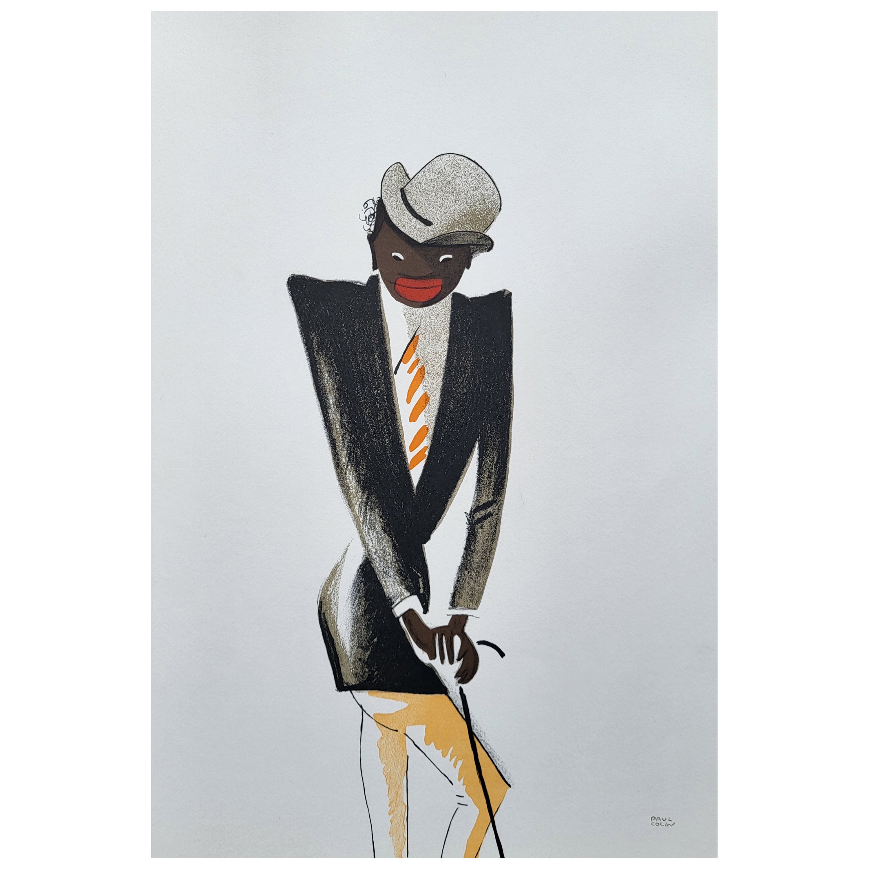 PAUL COLIN - LE TUMULTE NOIR 12  Lithographie auf elfenbeinfarbenem Rivoli-Wäschepapier