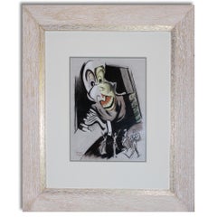 Paul COLIN - Original drawing - The Piano player