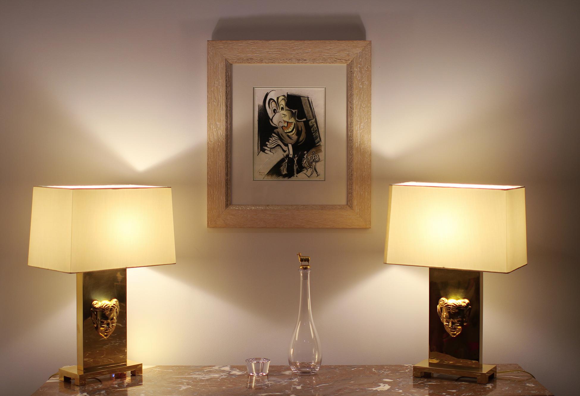 Paul COLIN - Original drawing - The Piano player In Good Condition For Sale In Encino, CA