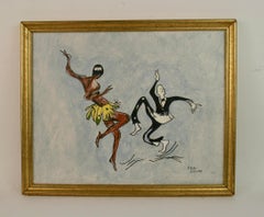 Peinture de danse de Josephine Baker Paris