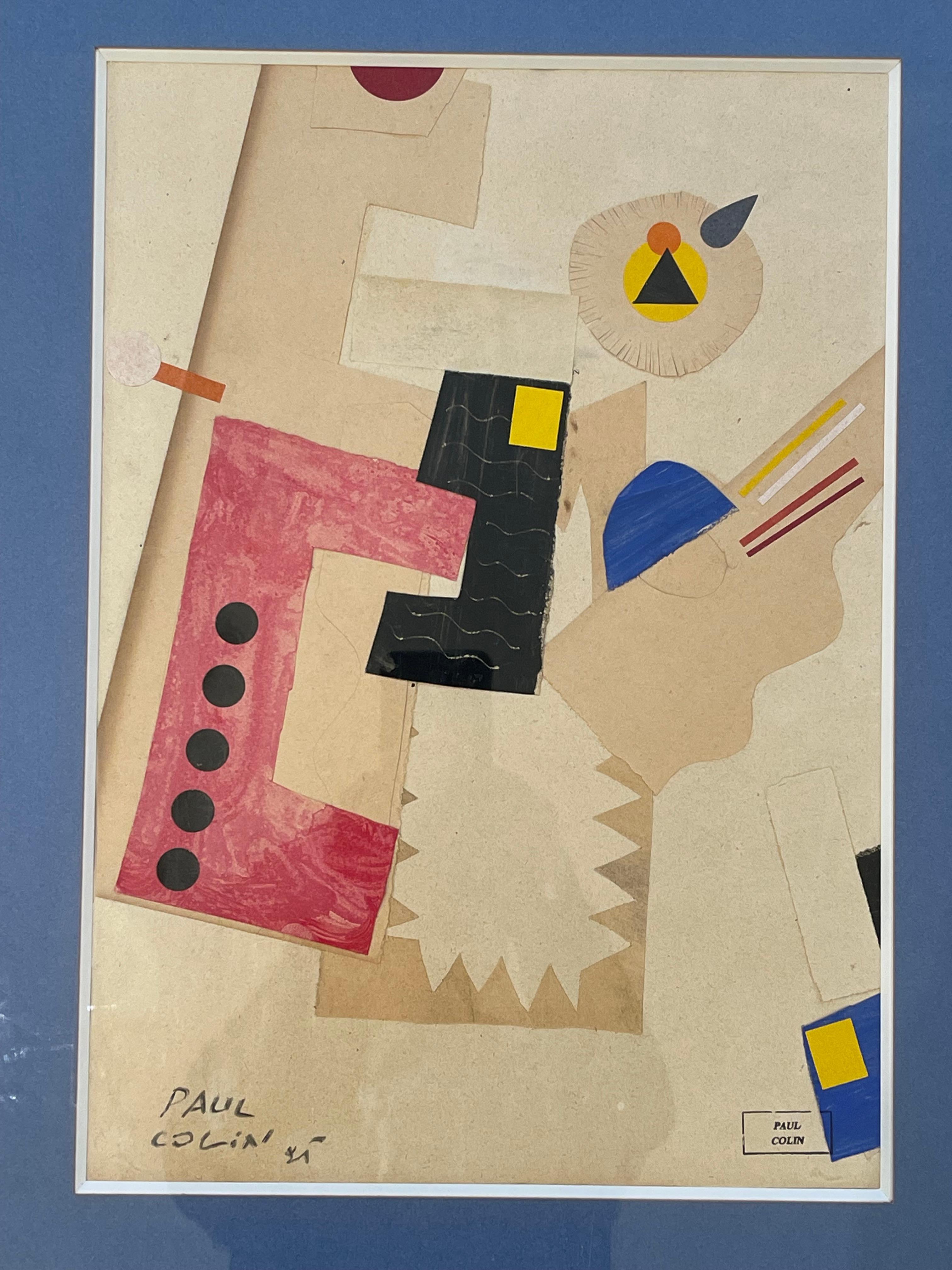 Paul COLIN (1892 – 1986), cubist composition - Art by Paul Colin