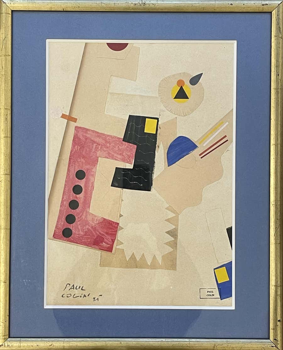 Paul COLIN (1892 – 1986), cubist composition