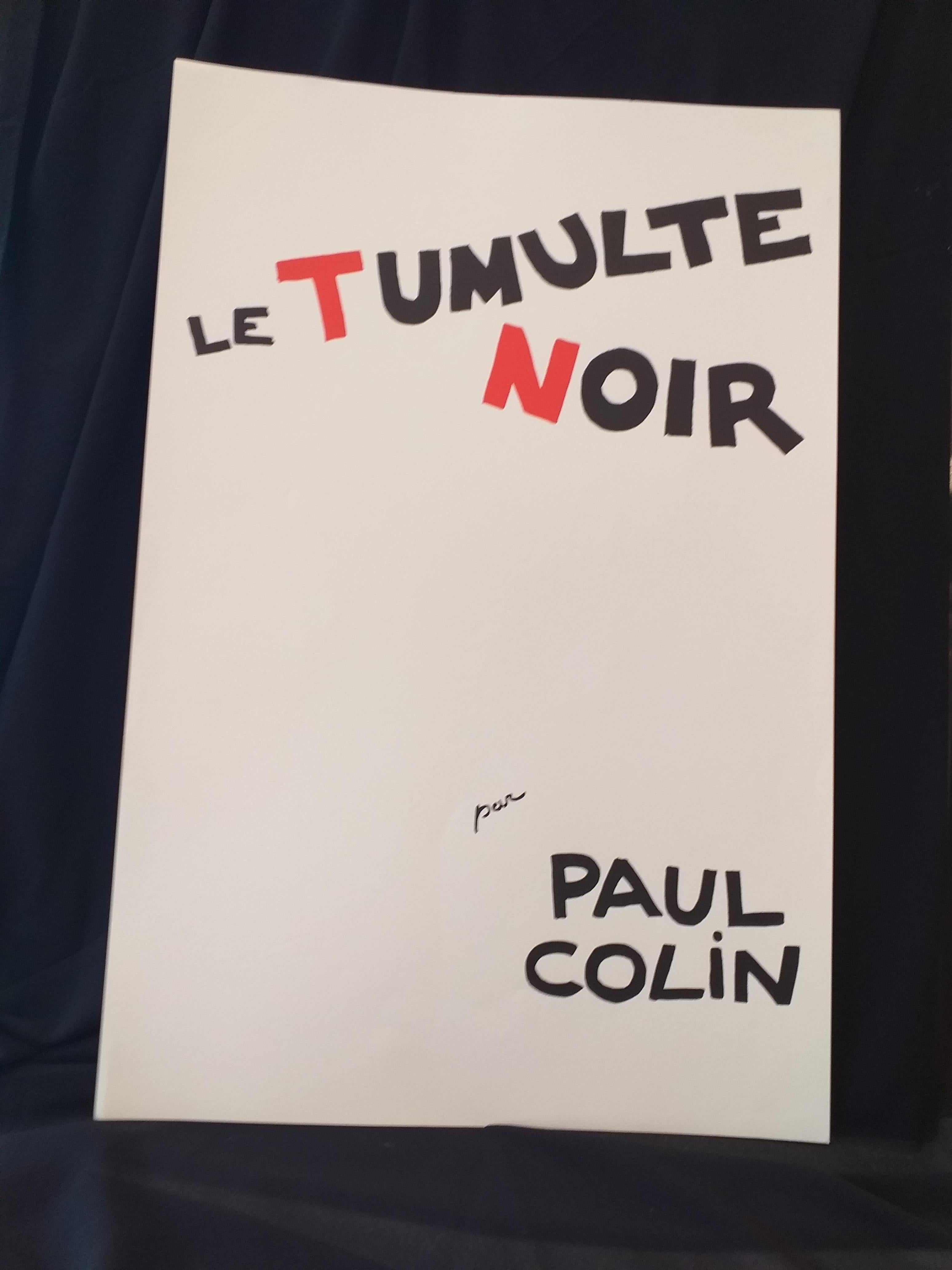 Affiche de l'artiste Paul Colin, LE TUMULTE NOIR 13 en vente 2