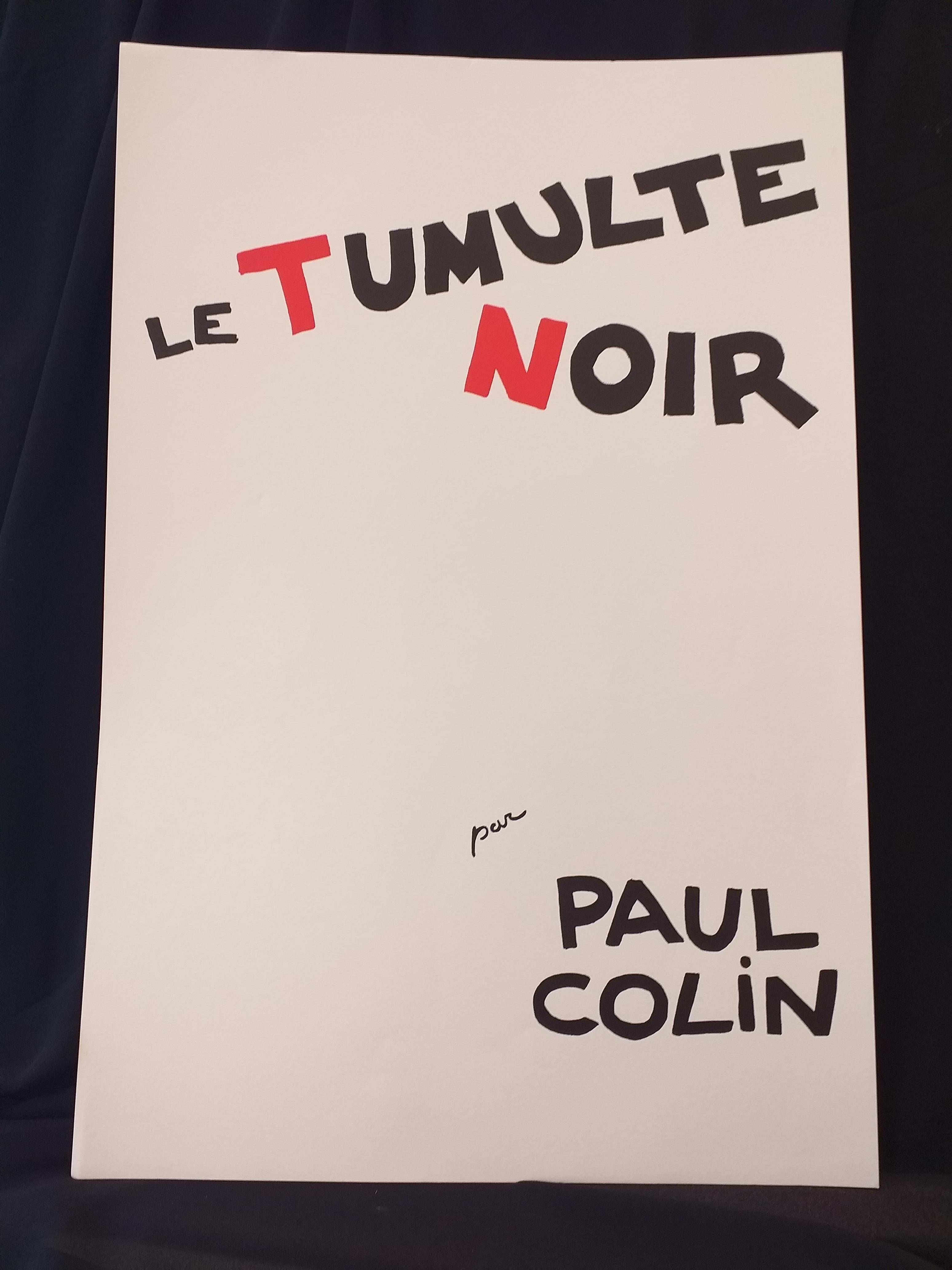 Contemporary Paul Colin Poster Artist LE TUMULTE NOIR 15 For Sale
