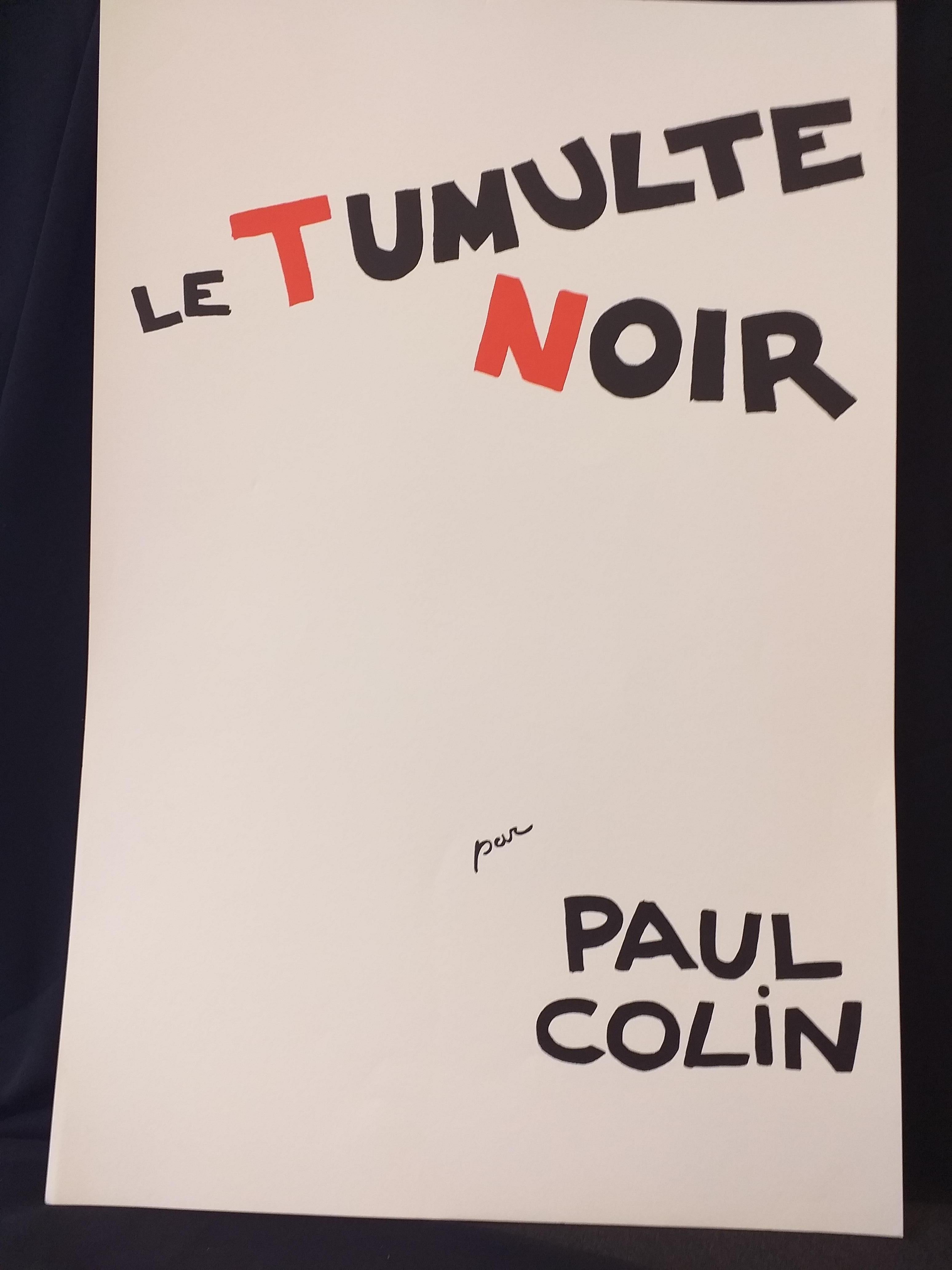 Affiche de l'artiste Paul Colin, LE TUMULTE NOIR 17 en vente 1