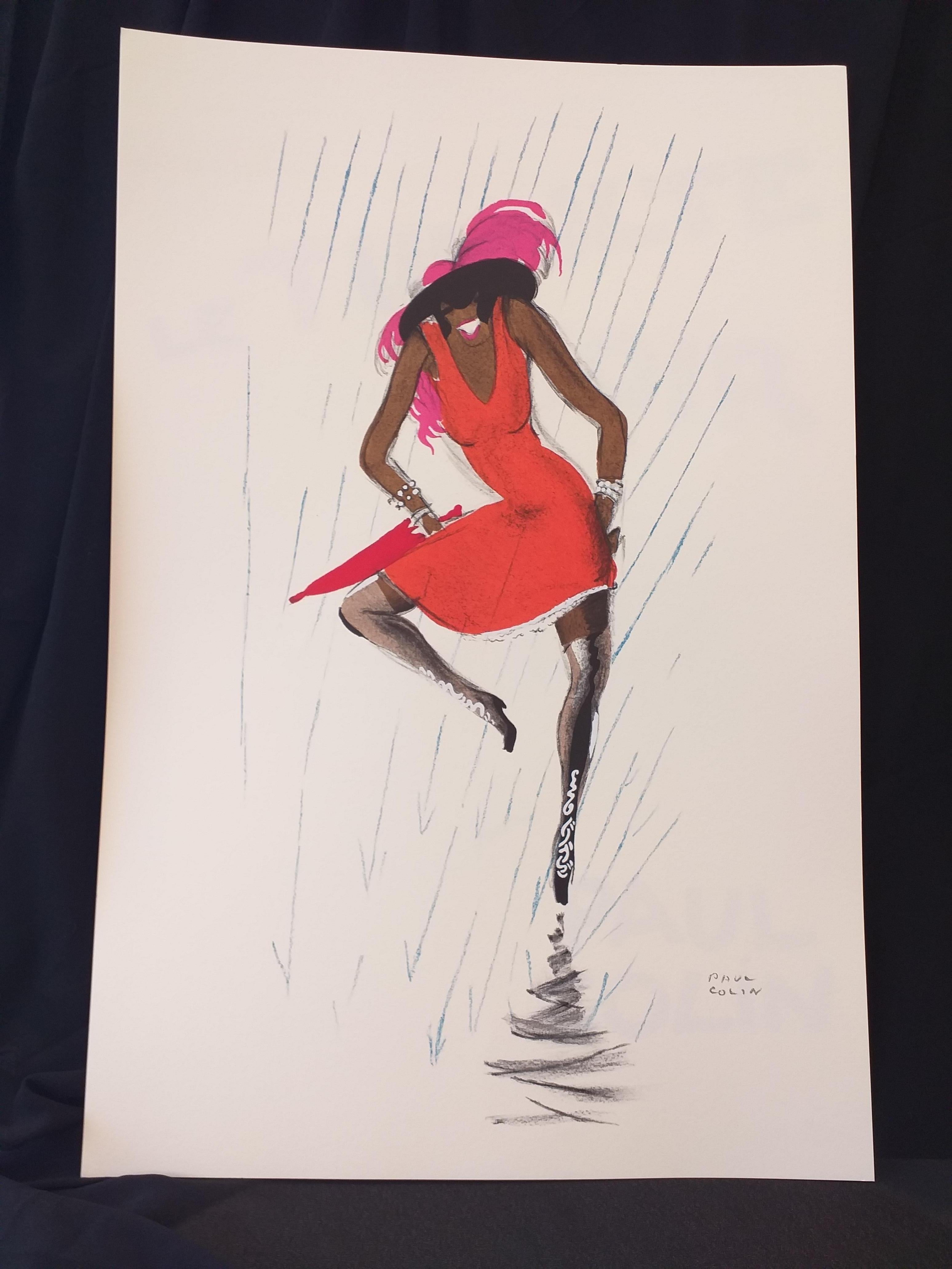 Affiche de Paul Colin, artiste LE TUMULTE NOIR 19 Bon état - En vente à Saint ouen, FR