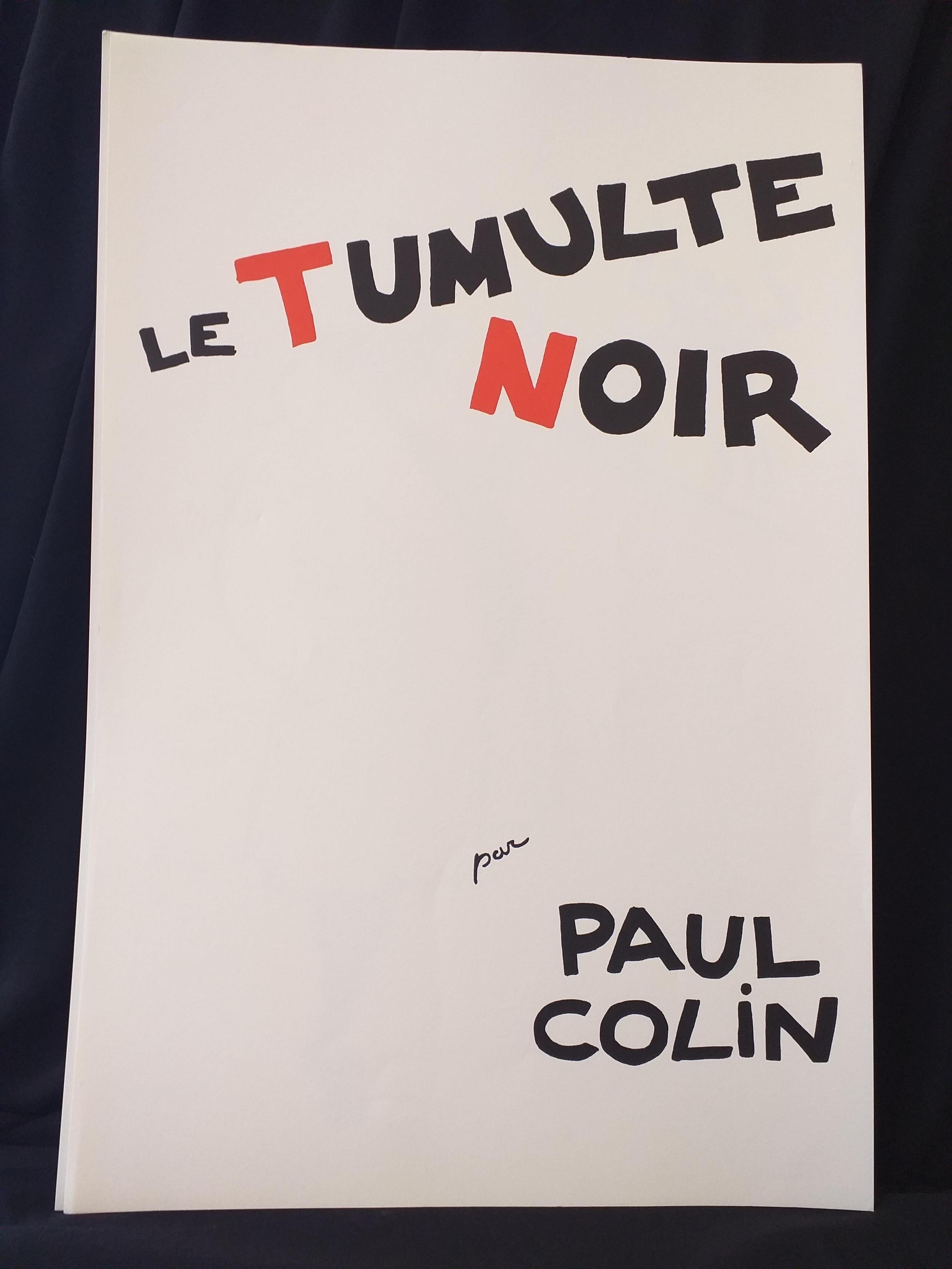 Contemporary Paul Colin Poster Artist Le Tumulte Noir 7 For Sale