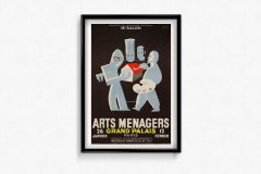 1937 original poster 16th Salon des Arts Ménagers at the Grand Palais - Paris