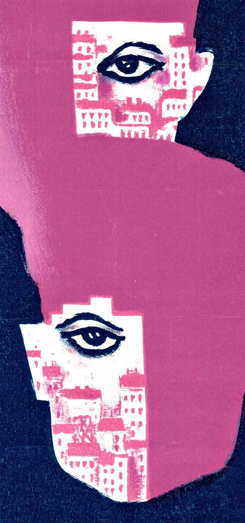 Poster originale francese d'epoca:  Un Homme Dans La Ville.
Artista:   Paul Coling.   Con retro in lino e pronto per essere incorniciato.

Ottime condizioni; Paul Colin 