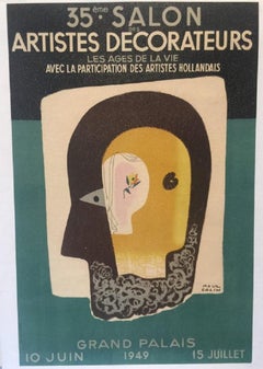 Paul Collin 'Artists Decorateurs' 1949 Original Vintage Poster
