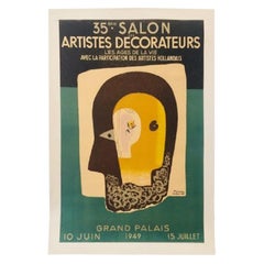 Paul Collin 'Artists Decorateurs' 1949 Original Vintage Poster