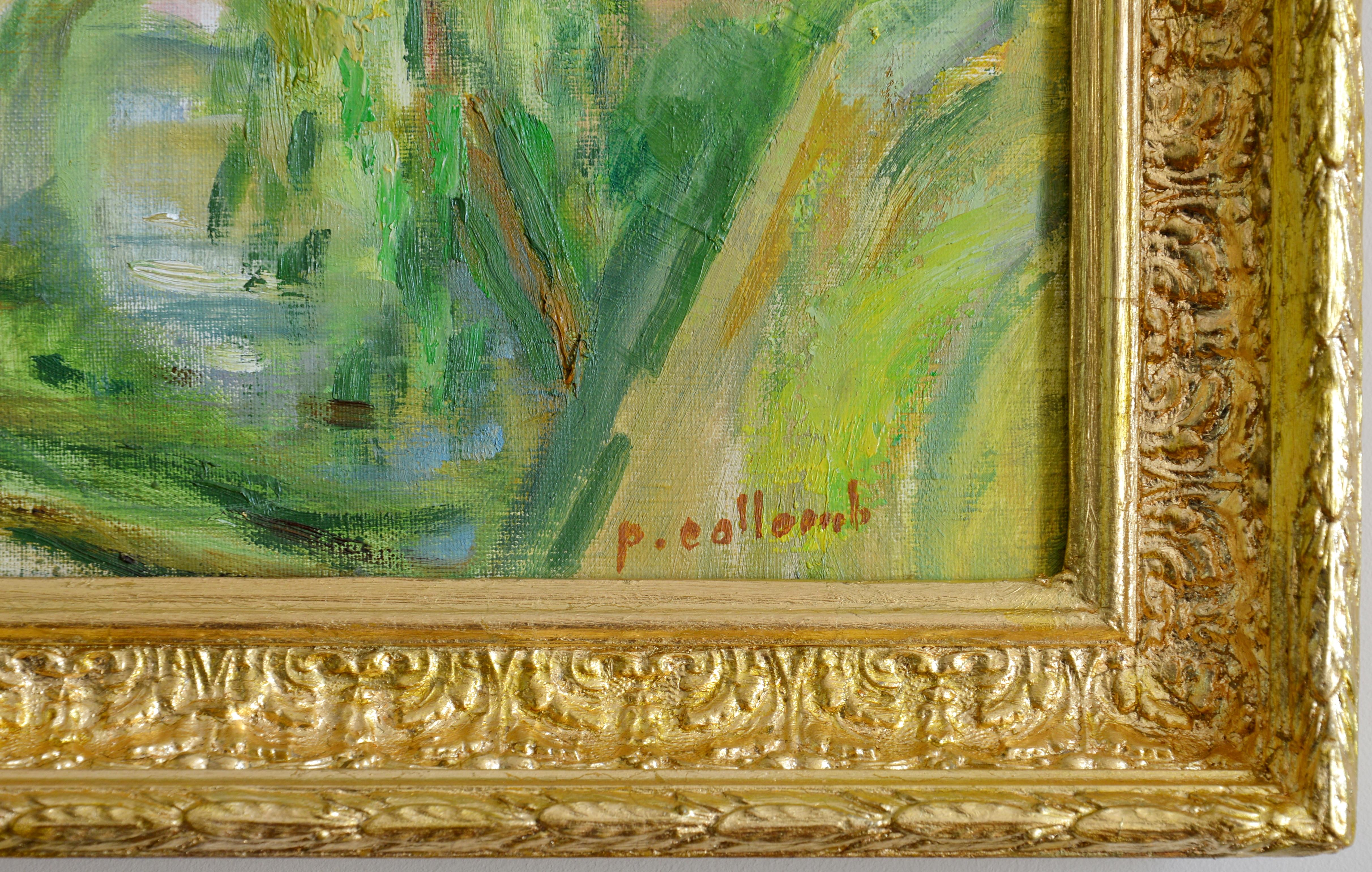 Paul Collomb, Paris, Eiffel Tower, Invalides, The Beautiful View, Oil on Canvas For Sale 2