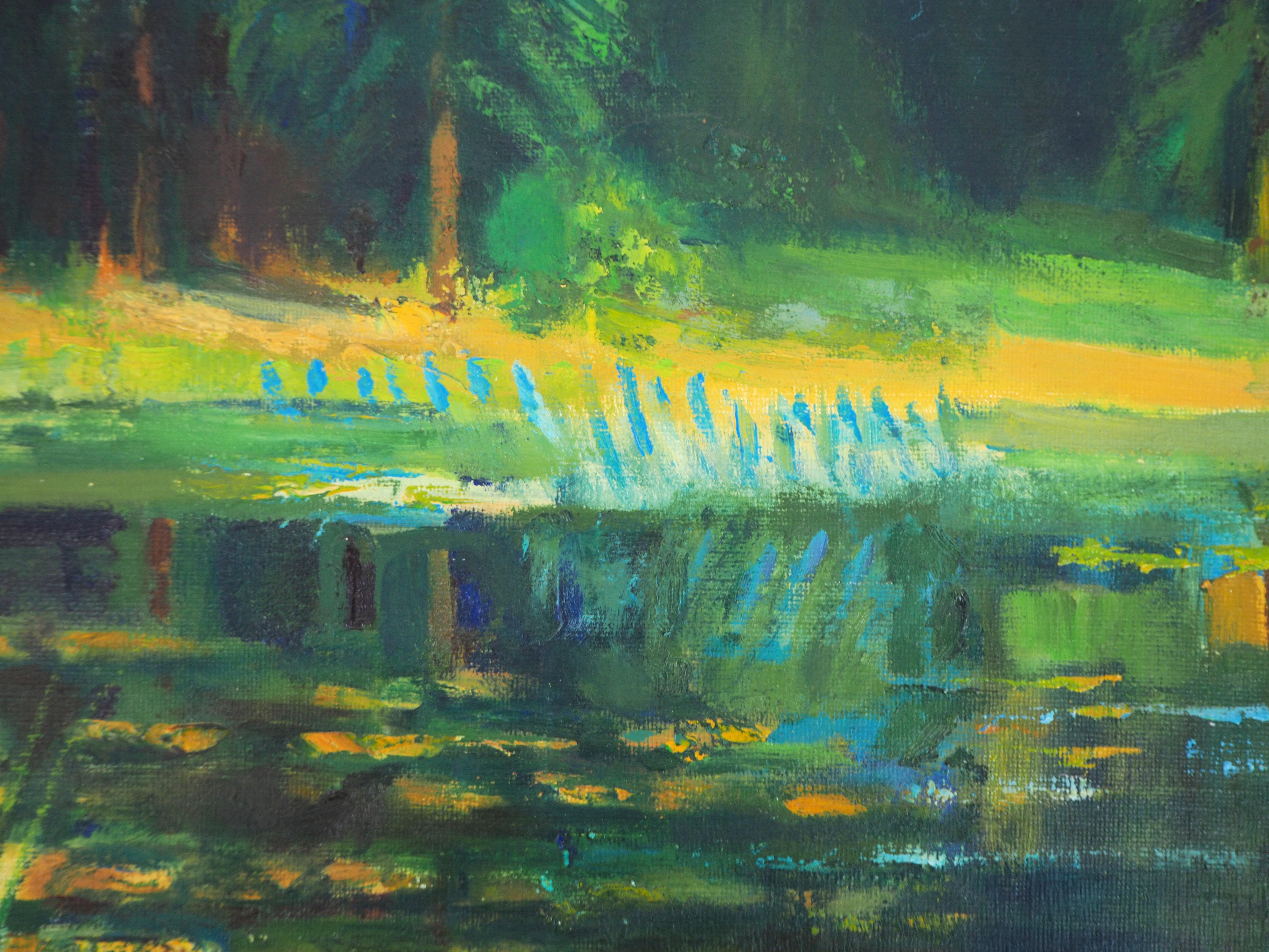 Paul Collomb
Wild Nature : Petit bateau sur l'étang

Peinture à l'huile originale sur toile
Signé en bas à gauche
Titré au dos
Sur toile 55 x 46 cm (c. 22 x 18 in)

Excellent état