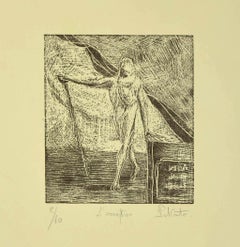Iscrizioni -  Xilografia di Paul Conte - 1974