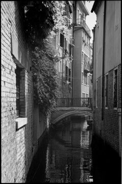 Edition 1/10 -  Bridge Over Canal, Venice, Italy, Silver Gelatin Photograph