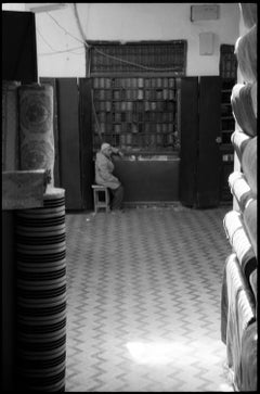 Edition 1/10 - Cloth Merchant, Fes, Morocco, Silver Gelatin Photograph