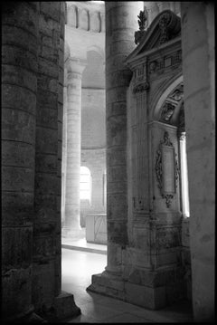 Edition 1/10 --Columns, Fontevraud Abbey, Chinon, Silver Gelatin Photograph