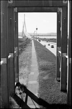 Edition 1/10 - Pont de Normandie, France, Silver Gelatin Photograph