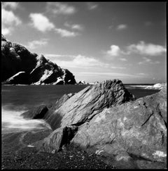 Edition 1/10 - Felsen, Hele Bay, North Devon, Silber-Gelatinefotografie